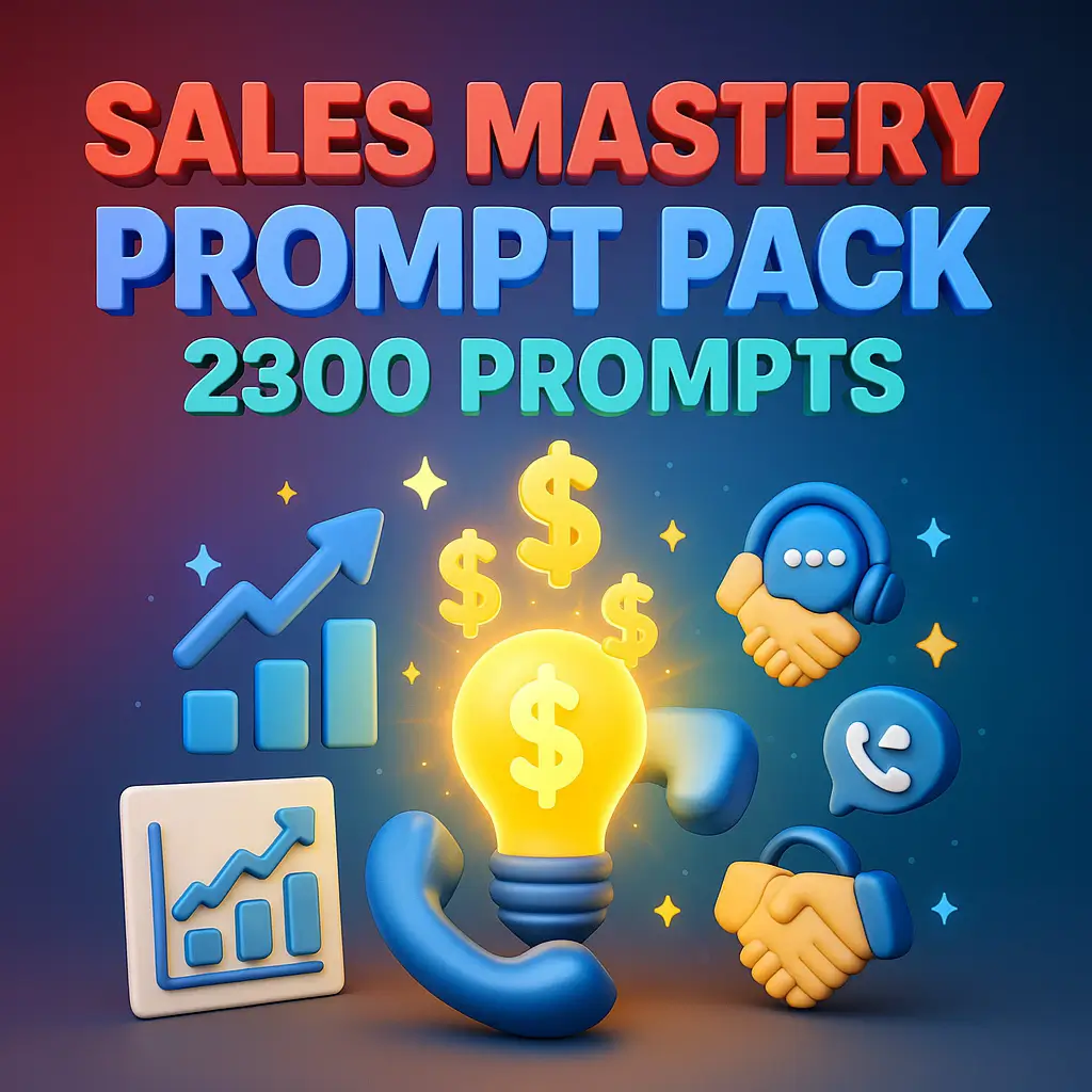 Business Sales Mastery Prompt Pack – 2300 Prompts