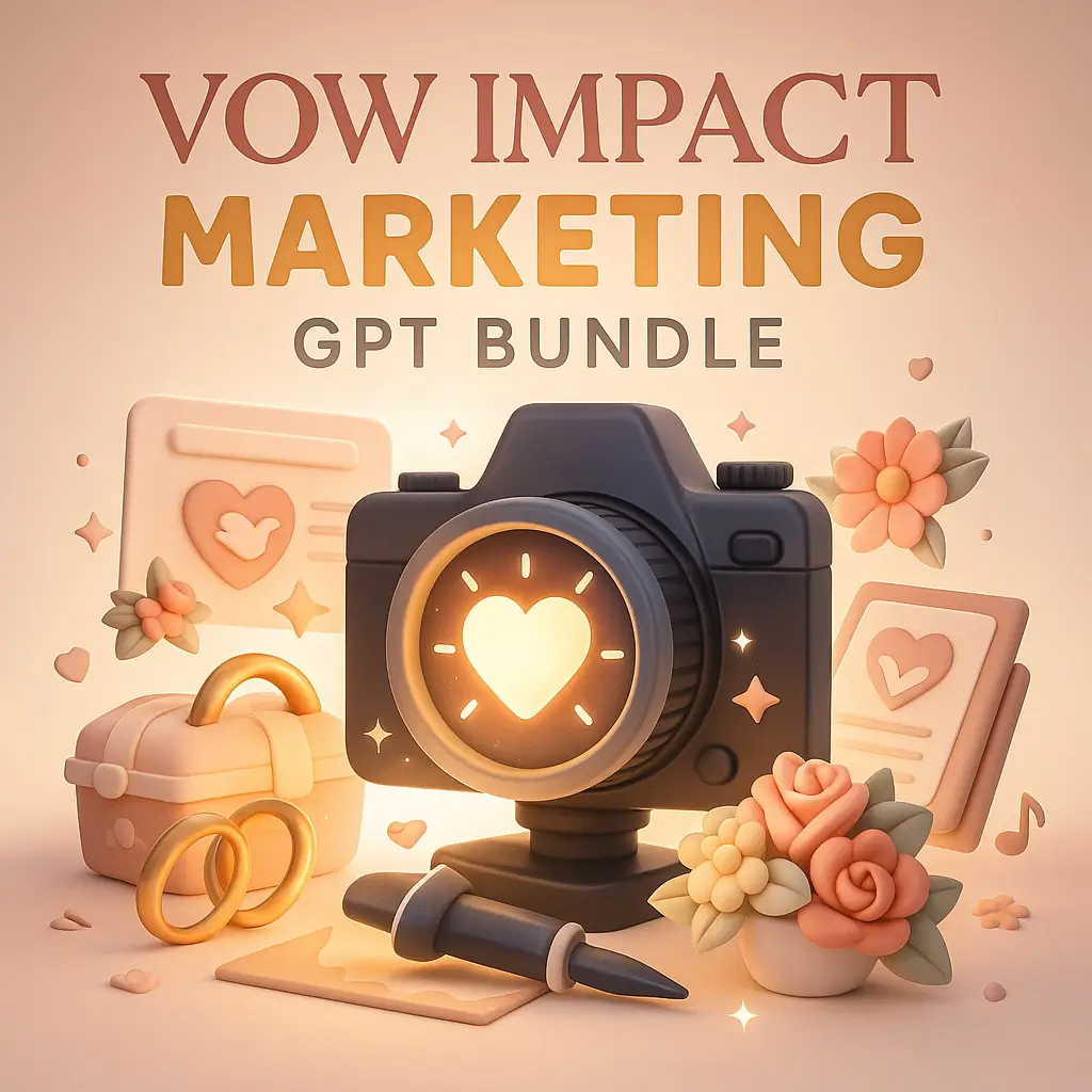 Vow Impact Marketing GPT Bundle for Wedding Photographer